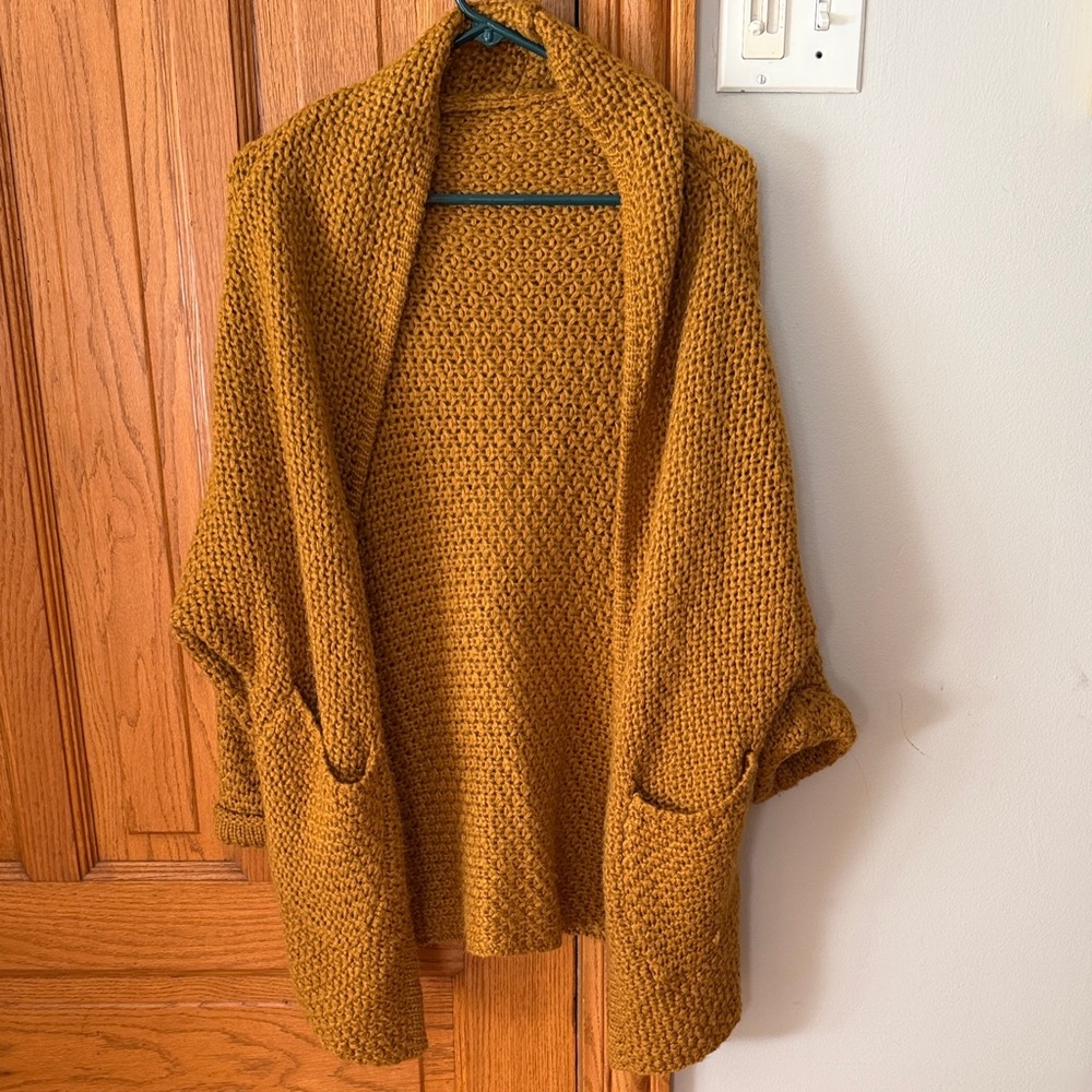 Cozy Mustard Knit Sweater